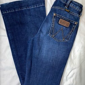 Wrangler, blue flare jeans, 27/36